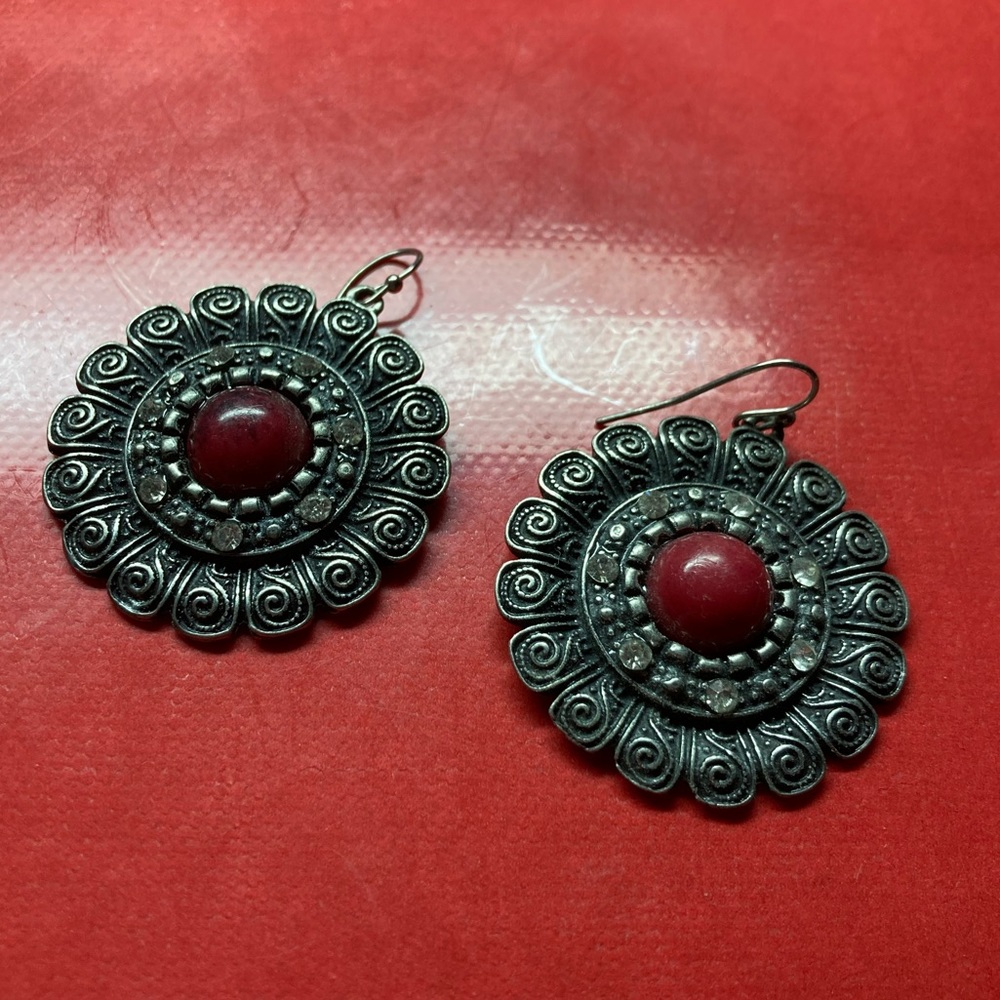 Medallion earrings